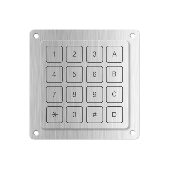 Touch metal piezo keypads