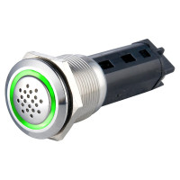 Lf19 Stainless Steel Alarm Buzzer with LED Indicator