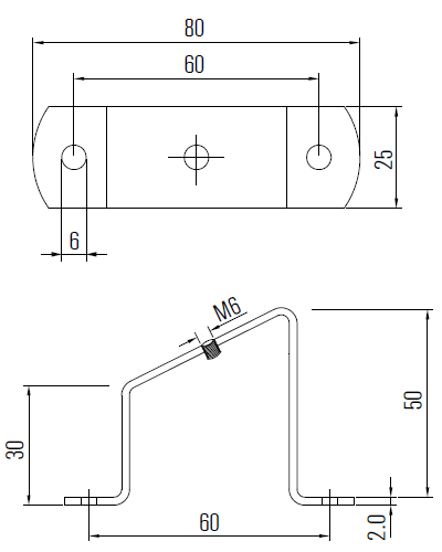 Soportes/ Dimensiones de montaje