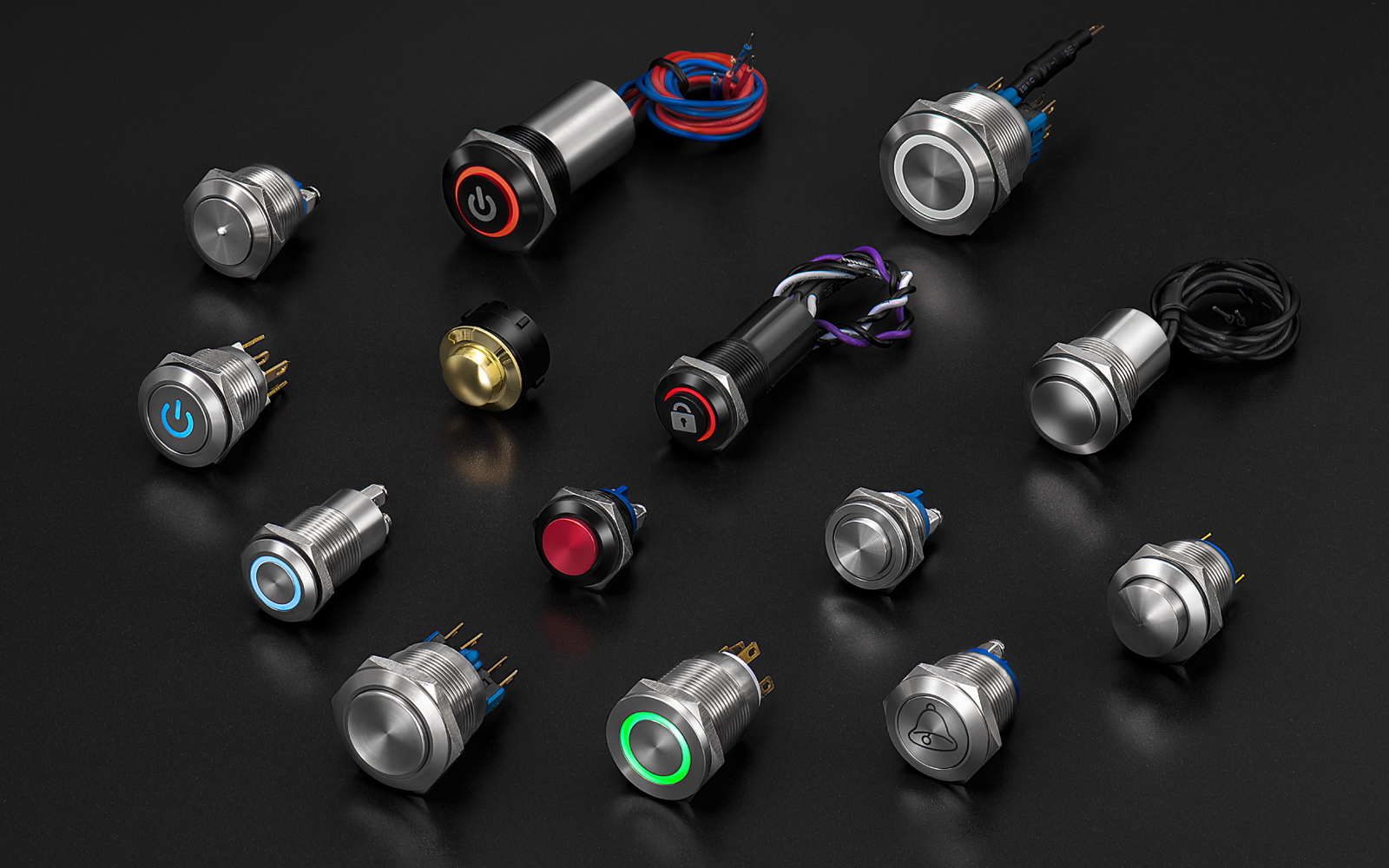 Anti-vandal 30mm Push Button Switch