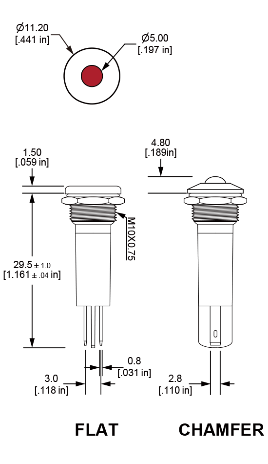 PI10 Anti vandal pilot indicator