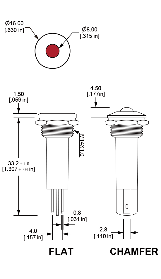 PI14 Anti vandal pilot indicator
