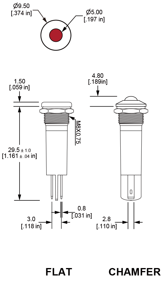 PI8 Anti vandal pilot indicator