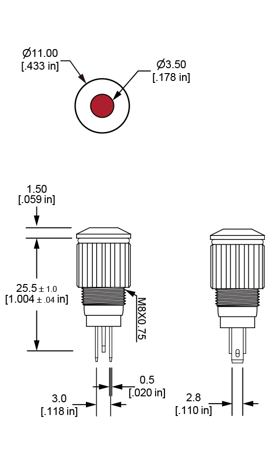PV8 Anti vandal pilot indicator