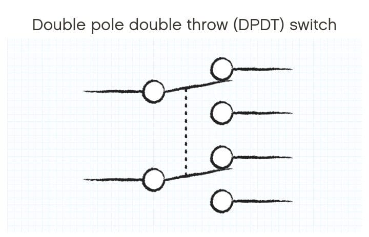 Double Pole Double Throw Latching Switch
