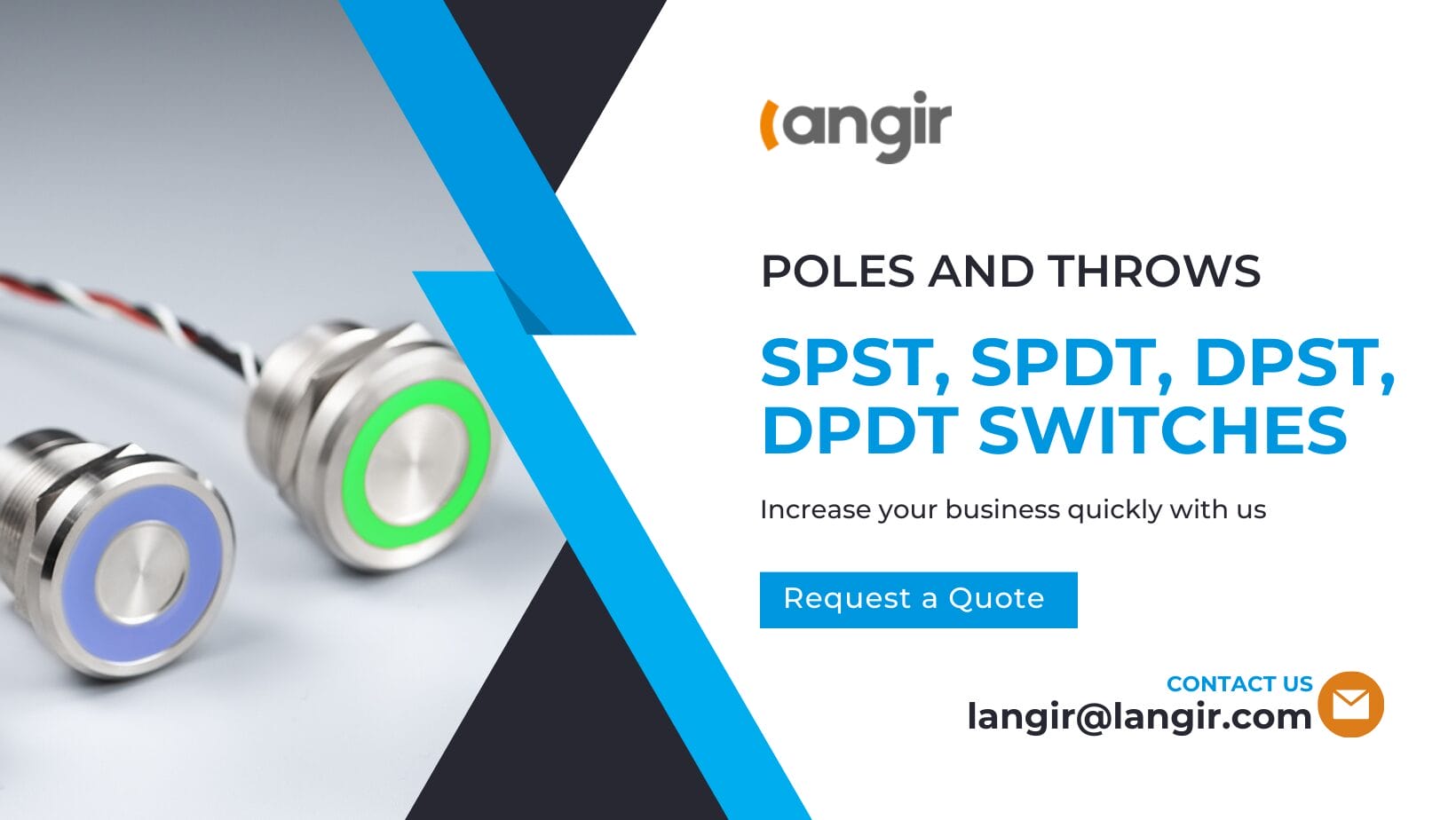 Poles and Throws SPST, SPDT, DPST, DPDT Switches Poles and Throws SPST, SPDT, DPST, DPDT Switches