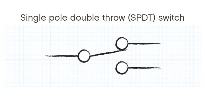 Single Pole Double Throw Latching Switch