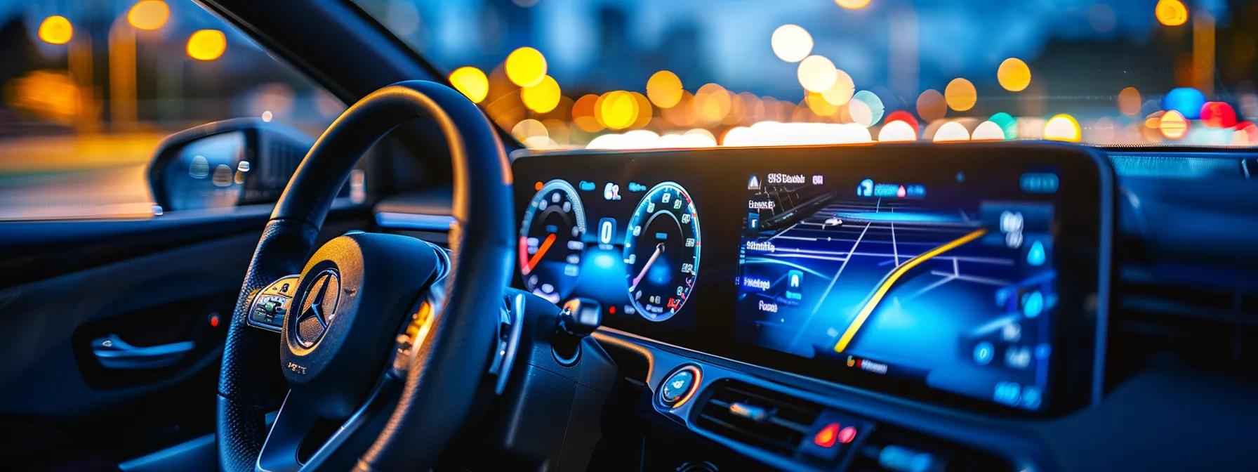 a sleek, modern vehicle dashboard illuminated by the soft glow of a functional starter button, capturing the essence of reliability and innovation in automotive engineering.