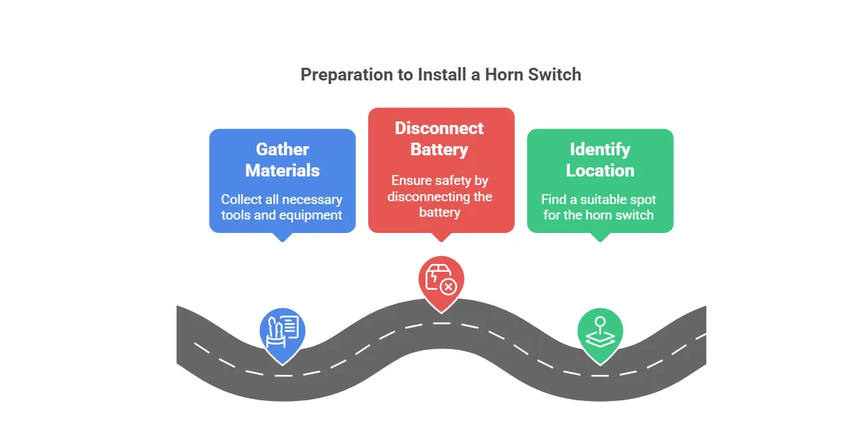 Подготовка к установке рупорного переключателя