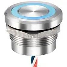 Interruptor piezoelétrico PZ25 com vedação IP68 e IP69K